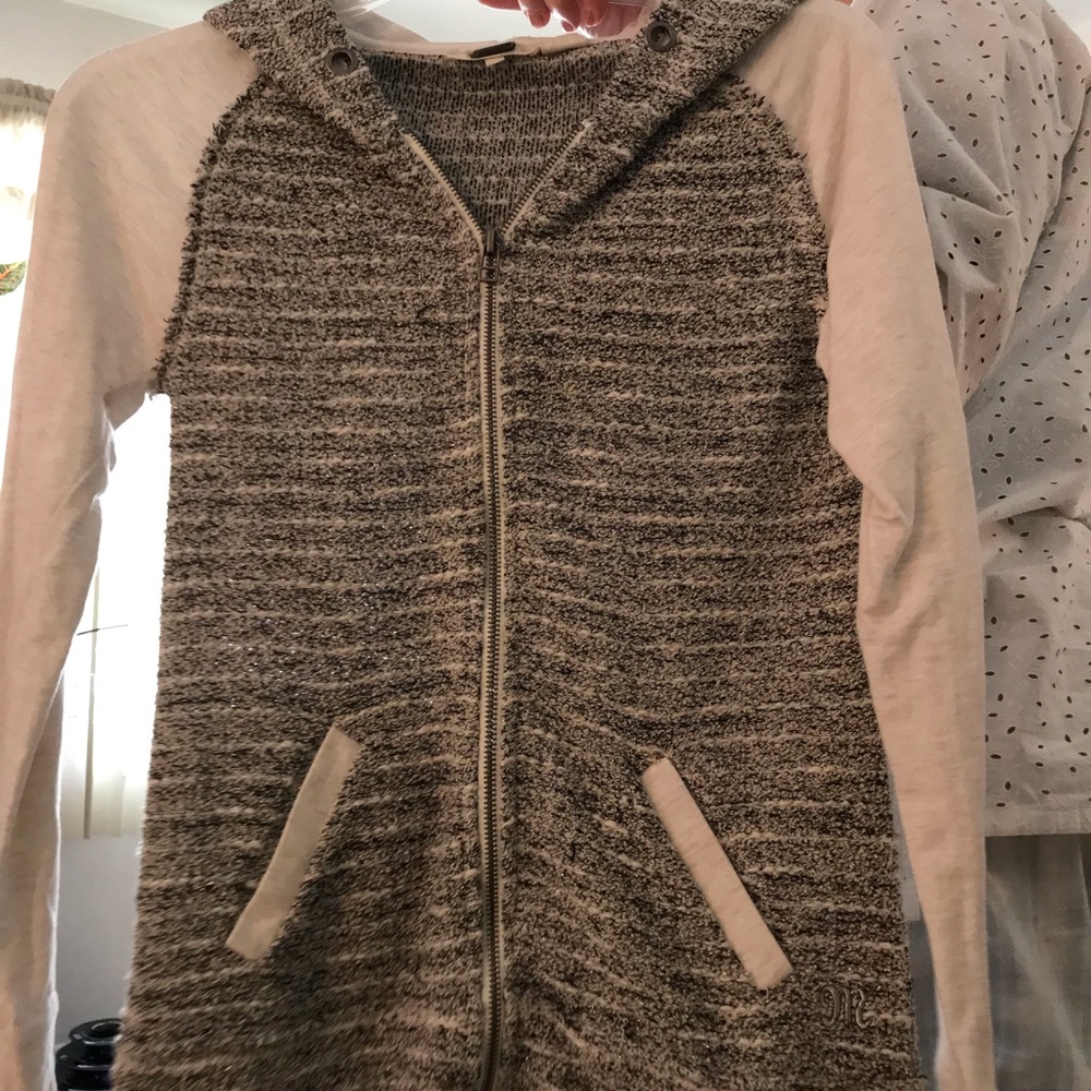 Embellished Buckle Hoodie (S) (NWOT)